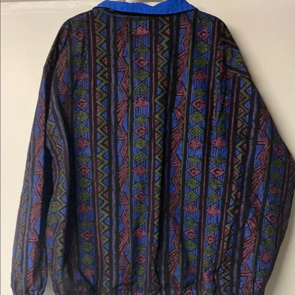 GOTCHA Colorful Geometric Pattern Windbreaker Jacket - Picture 5 of 7